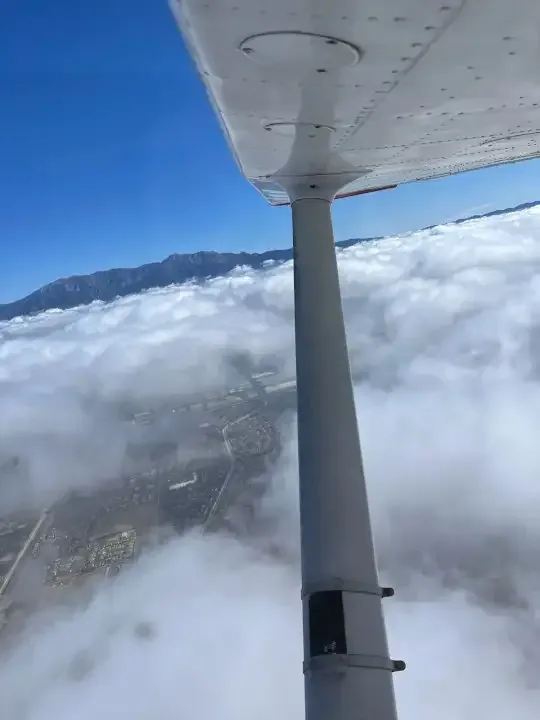 Instrument Rating training environment at Riverside Municipal Airport